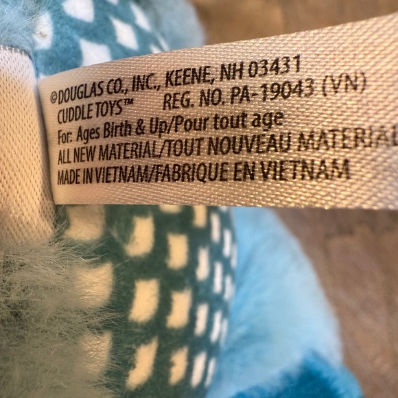 Douglas Baby Light Blue Plush Dragon Ultra Soft Stuffed Animal Cuddle Toy - Picture 11 of 14